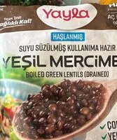 Mängden socker i Suyu süzülmüş kullanıma hazır yeşil mercimek