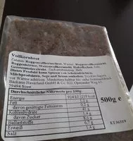 Mängden socker i Pain complet au seigle