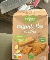 Mängden socker i Biscuit bio citron