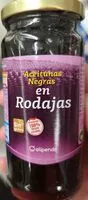 Amount of sugar in Aceitunas negras en rodajas