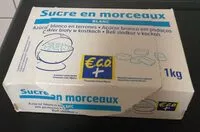 Mängden socker i Sucre en morceaux