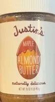Mängden socker i Justins maple almond butter