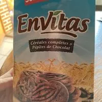 Mängden socker i Envitas céréales complètes & pépites de  chocolat