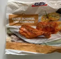 Mängden socker i Ganze Schenkel vom Hähnchen