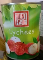 Mängden socker i Lychees au sirop