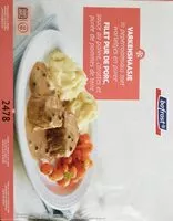 Mängden socker i Varkenshaasje in peperroomsaus met worteltjes en puree