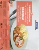 Mängden socker i Rundertong in madeirasaus met aardappelpuree