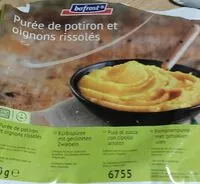 Mängden socker i Purée de potiron et oignons rissolés