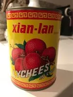 Mängden socker i Lychees en sirop