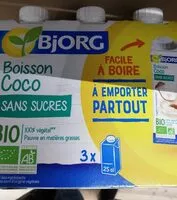Mängden socker i Boisson coco sans sucre