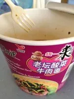 Mängden socker i Unif Bowl Instant Noodles - Artificial Beef With Sauerkraut