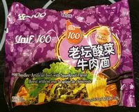 Mängden socker i Instant noodles