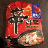Mängden socker i Shin Ramyun saveur de crevettes