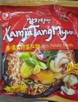 Mängden socker i Nongshim KamjaTangMyun Ramyun 120g