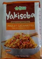 Mängden socker i Nouilles yakisoba saveur poulet cacahuètes