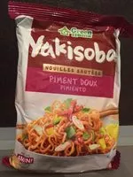 Mängden socker i Nouilles yakisoba saveur piment doux