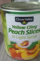 Mängden socker i Yellow cling peach slices in light syrup