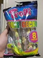 Mängden socker i Trolli Sour Geckos