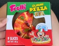 Mängden socker i Trolli gummi pizza xxl