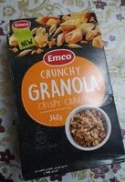 Mängden socker i Emco crunchy granola caramel