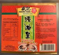 Mängden socker i Sauce aromatisé aux huîtres