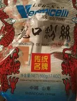 Mängden socker i Vermicelles de haricots mungo