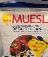 Mängden socker i Muesli 100% Natural with Beta-Glucan