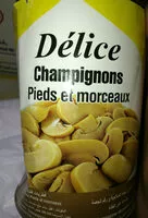 Mängden socker i Champignons pieds et morceaux