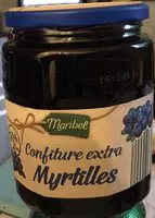 Mängden socker i Confiture de myrtilles
