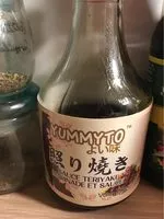 Mängden socker i Sauce Teriyaki, marinade et sauce