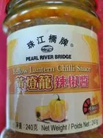 Mängden socker i Yellow lantern chili sauce