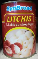 Mängden socker i Litchis au sirop léger