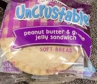 Mängden socker i Uncrustables peanut butter and grape jelly sandwich