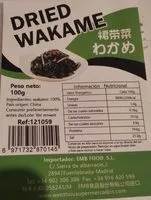Mängden socker i DRIED WAKAME