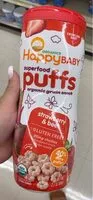 Mängden socker i Happy baby superfood puffs