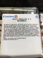 Mängden socker i Mille feuilles décongelées