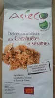 Mängden socker i Délices caramélisés aux cacahuètes et sésame