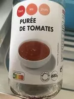 Mängden socker i Purée de tomates