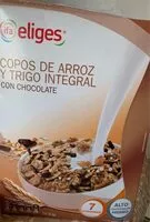 Mängden socker i Copos de arroz con chocolate