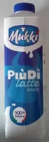 Mängden socker i Più Dì latte intero
