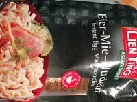 Mängden socker i Eier-Mie-Nudeln / Instant Egg Mie Noodles