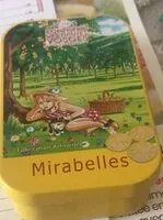 Mängden socker i Bonbons des Vosges parfum mirabelles