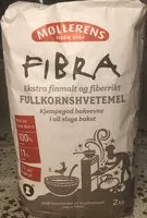 Mängden socker i Fibra, finmalt fullkornshvetemel