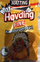 Mängden socker i Høvding fine hamburgerbrød