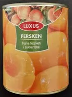 Mängden socker i Halve fersken i sukkerlake