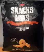 Mängden socker i Snacks Miks med Paprika smak