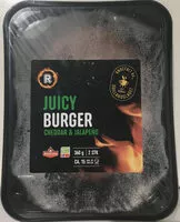 Mängden socker i Juicy Burger Cheddar & Jalapeño