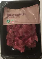 Mängden socker i Biffstrimler av norsk storfe