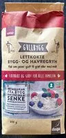 Mängden socker i Coop Gullbygg Lettkokt Bygg- og Havregryn