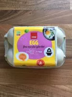 Mängden socker i Egg fra norske gårder (Coop)